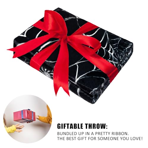 Gothic Spider Web Throw Blanket 50x60 Inch