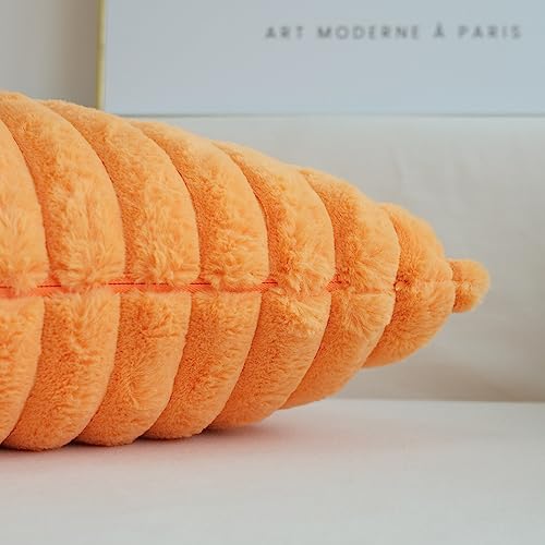 Halloween Orange Faux Fur Pillow Covers - Set of 2
