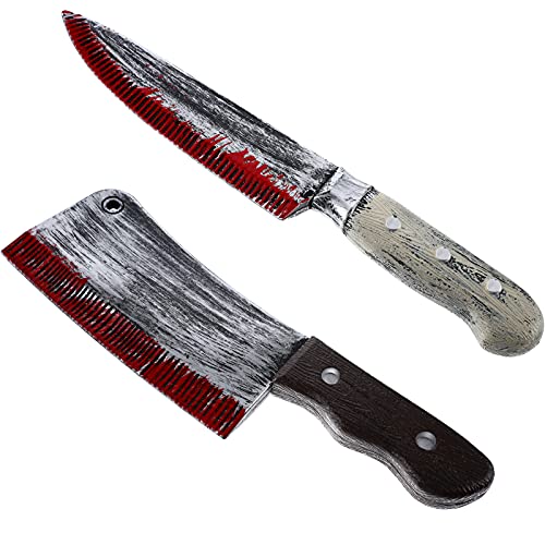 Bloody Plastic Knife Set for Halloween Costumes