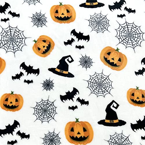 Spooky Spider Webs Fleece Halloween Throw Blanket