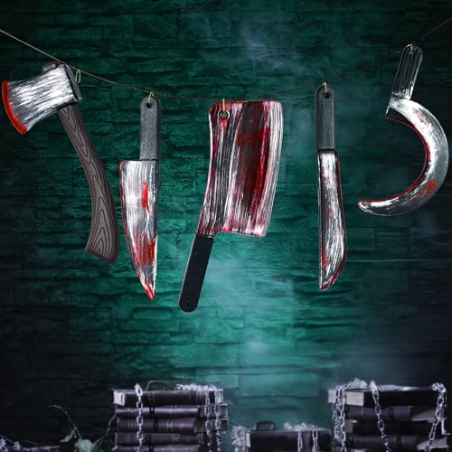 Bloody Halloween Weapons Prop Set - 5 Pieces