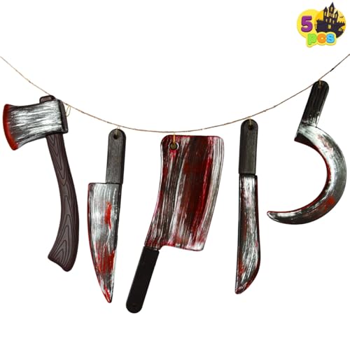 Bloody Halloween Weapons Prop Set - 5 Pieces
