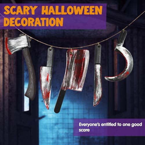 Bloody Halloween Weapons Prop Set - 5 Pieces