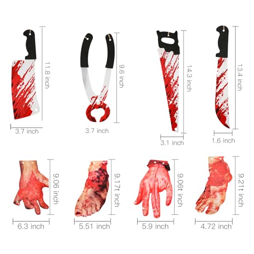 Scary Blood Weapon Garland for Haunted Halloween Decor