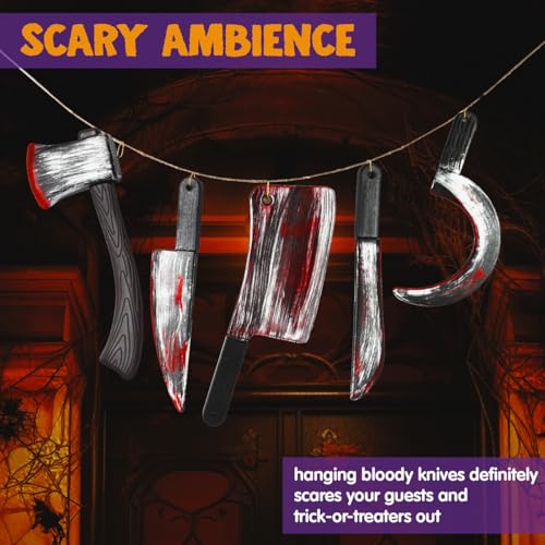 Bloody Halloween Weapons Prop Set - 5 Pieces