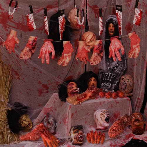 Scary Blood Weapon Garland for Haunted Halloween Decor