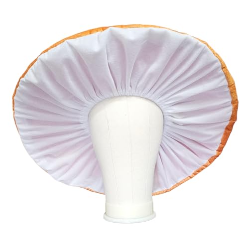 Oversized Orange Mushroom Hat for Halloween Cosplay