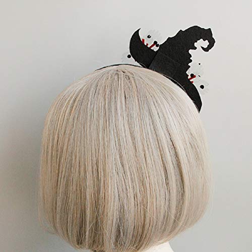 Witch Hat Headband with Flowers for Halloween