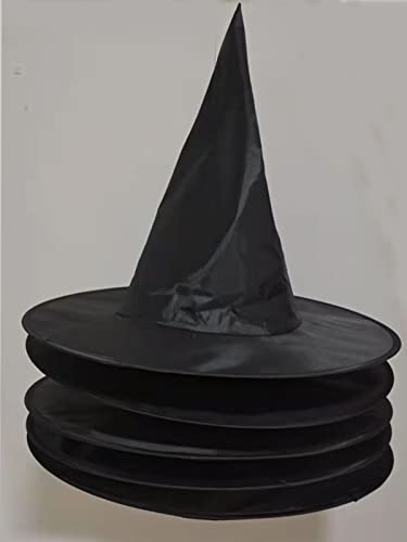 5PC Witches Hat Set for Halloween Decor