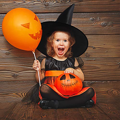8 Pack Halloween Witch & Wizard Hat Set