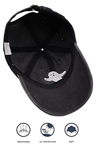 Custom Spooky Ghost Dad Hats for Halloween