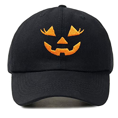 Embroidered Halloween Ghost Denim Baseball Cap