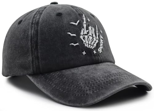 Funny Spooky Halloween Adjustable Embroidered Hats