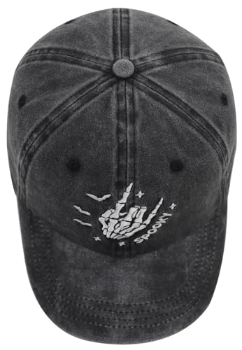 Funny Spooky Halloween Adjustable Embroidered Hats