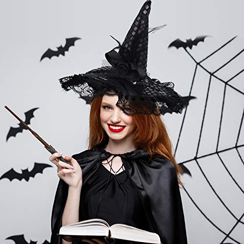 3-Pack Halloween Witch Hats & Feather Headbands