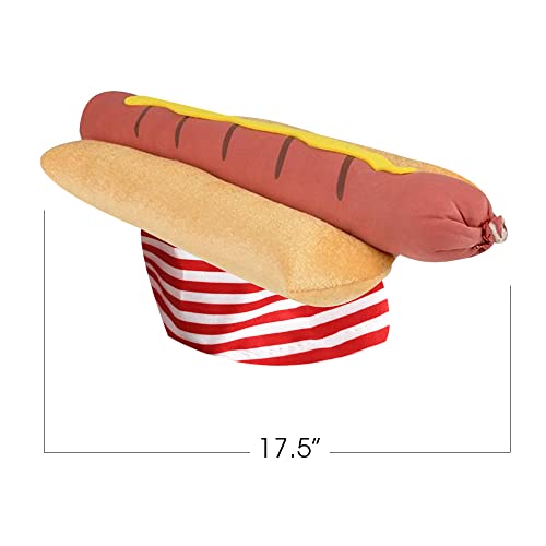 Funny Hot Dog Hat - Silly Halloween Costume Accessory