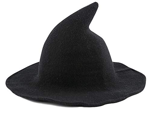Foldable Wide Brim Witch Hat for Halloween