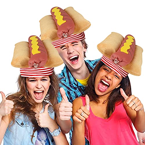 Funny Hot Dog Hat - Silly Halloween Costume Accessory