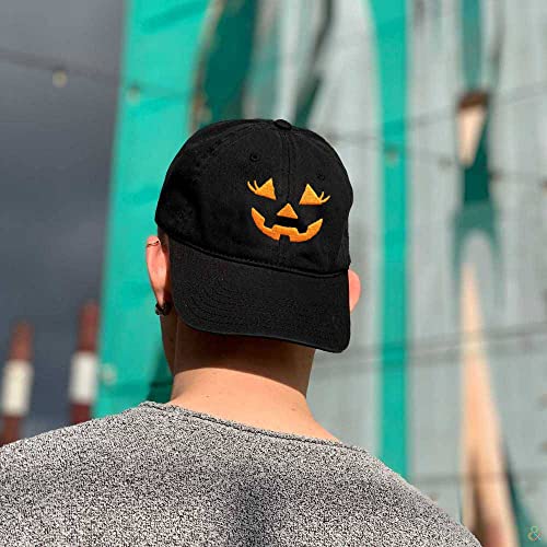Embroidered Halloween Ghost Denim Baseball Cap