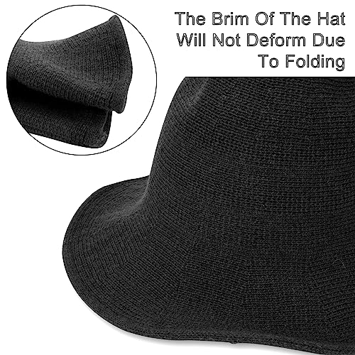 Foldable Wide Brim Witch Hat for Halloween