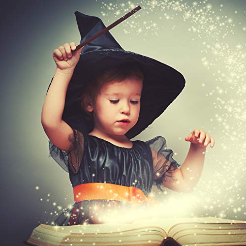 10-Pack Black Witch Hats for Halloween Costumes