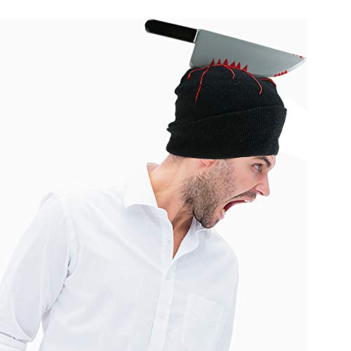 Zombie Scary Knife Beanie Hat for Halloween