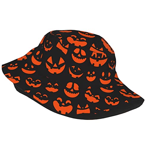 Funny Jack-O-Lantern Print Bucket Hat for Halloween