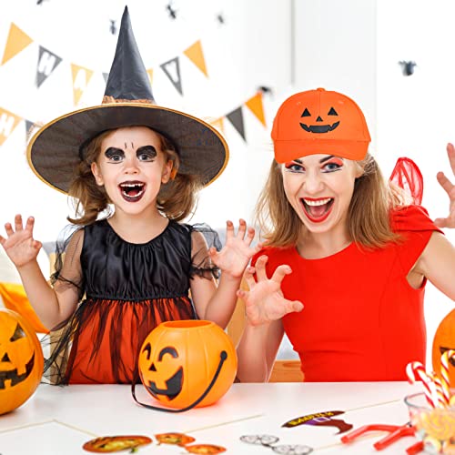 Pumpkin Face Halloween Baseball Cap - 2 Pack
