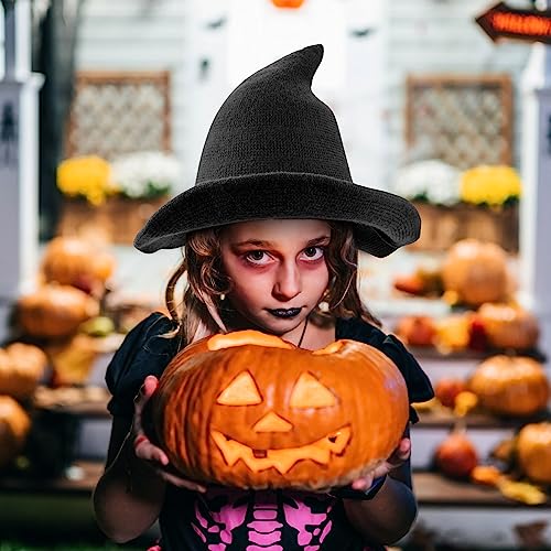 Foldable Wide Brim Witch Hat for Halloween