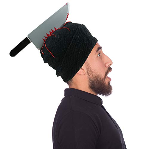 Zombie Scary Knife Beanie Hat for Halloween