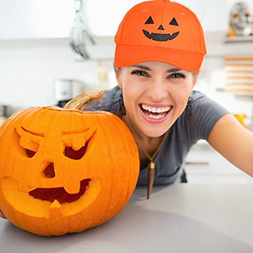 Pumpkin Face Halloween Baseball Cap - 2 Pack
