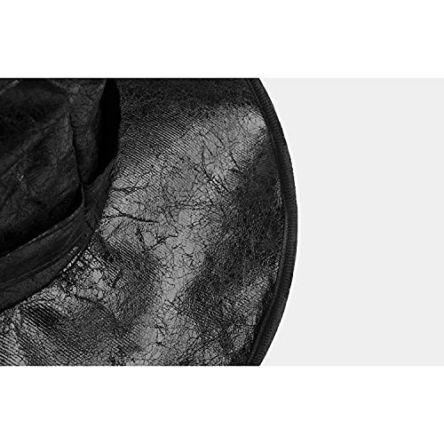 Wide Brim Black Witch Hat for Halloween Parties
