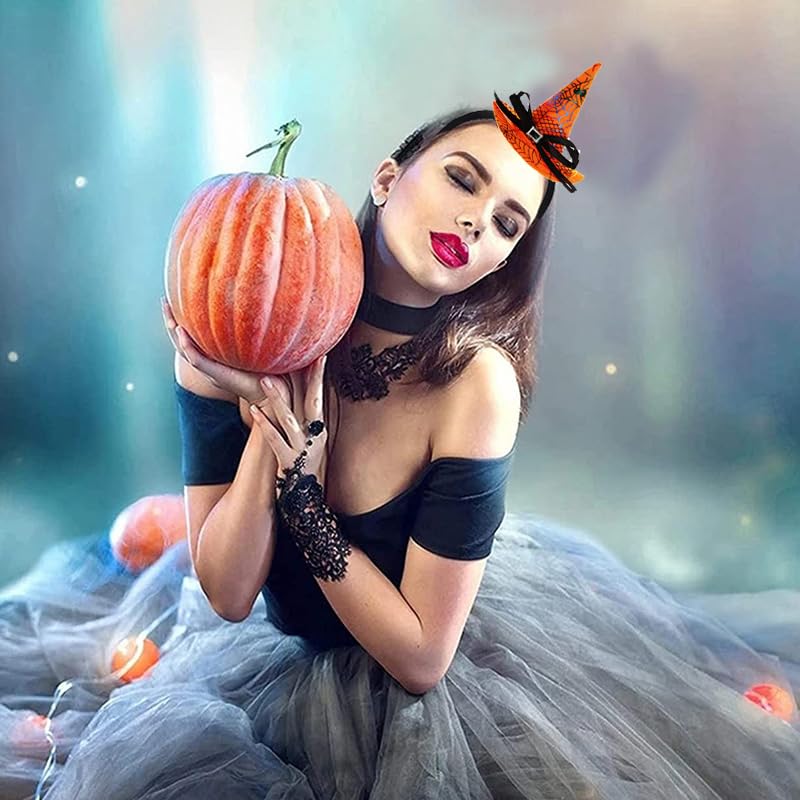 Cute Witch Hat Headband for Kids & Adults