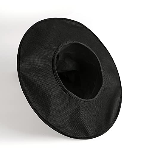 Wide Brim Black Witch Hat for Halloween Parties