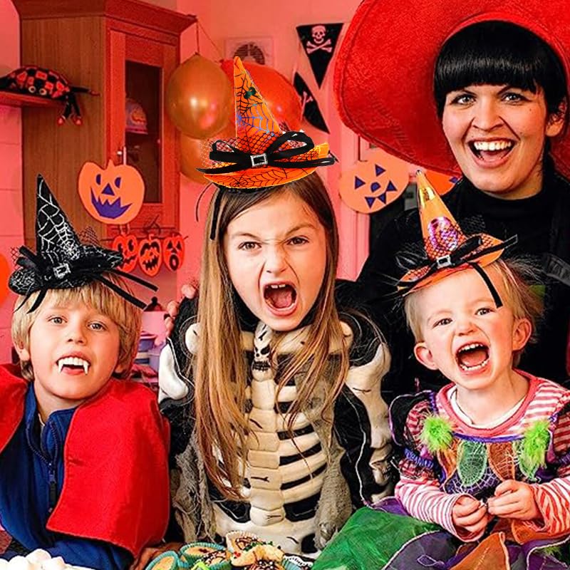 Cute Witch Hat Headband for Kids & Adults