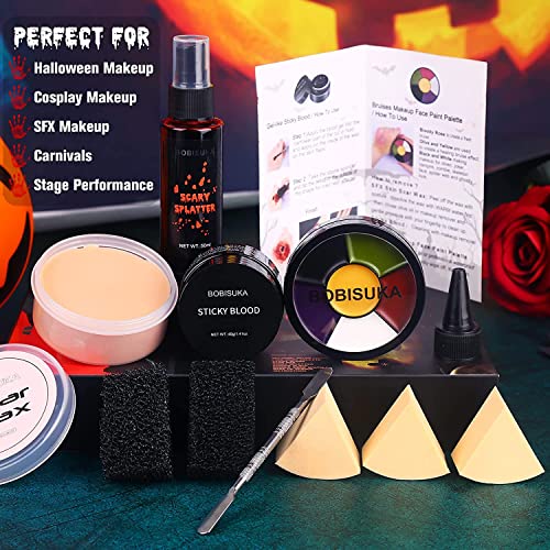 Demonic SFX Halloween Makeup Kit with Blood Effects