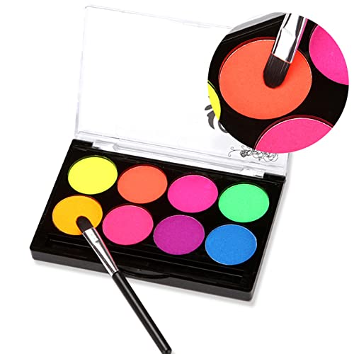 Glow in the Dark UV Blacklight Face Paint Palette