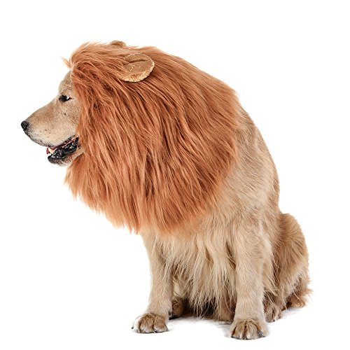 Realistic Lion Mane Costume for Medium to Large Dogs