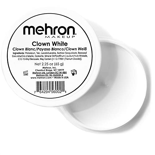 Professional White Clown Face Paint Makeup 2.25 oz