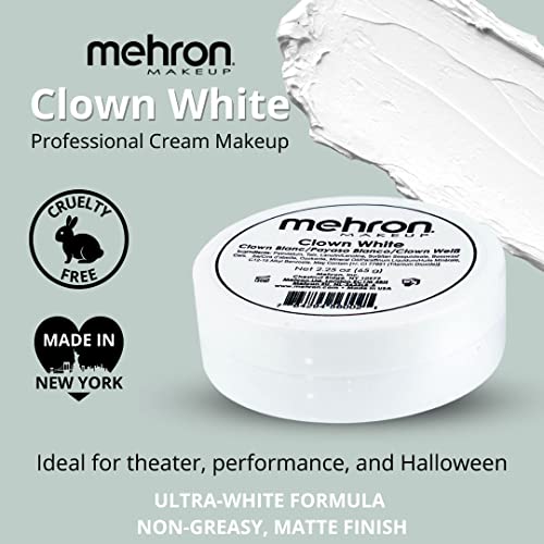 Professional White Clown Face Paint Makeup 2.25 oz