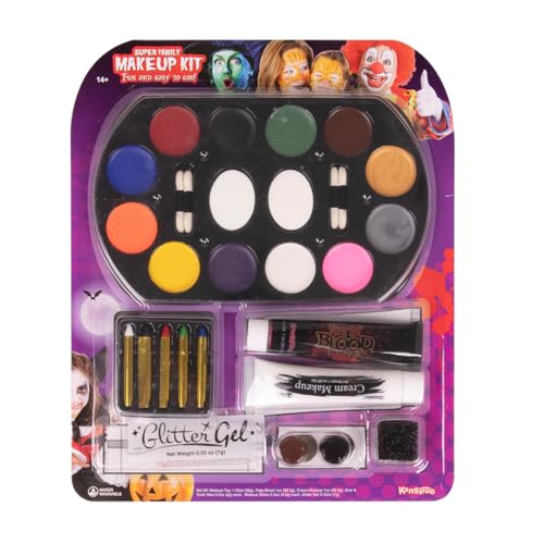 Kangaroo Halloween Family Makeup Kit for Zombies