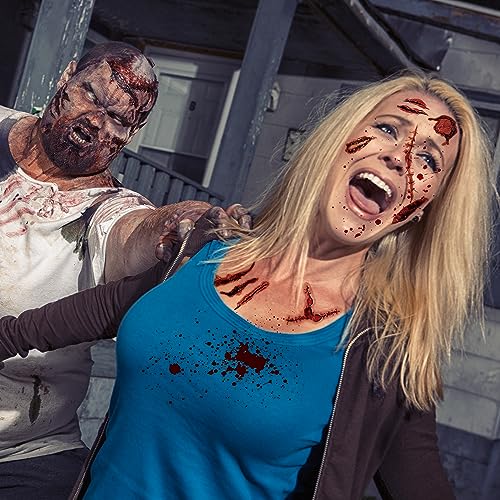 20 Sheets Halloween Fake Scar Makeup & Tattoos