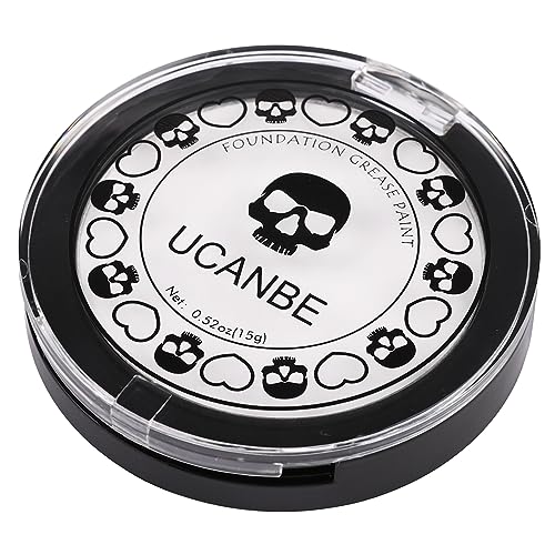 Goth White Cream to Powder Foundation Makeup