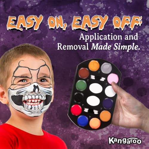 Kangaroo Halloween Family Makeup Kit for Zombies