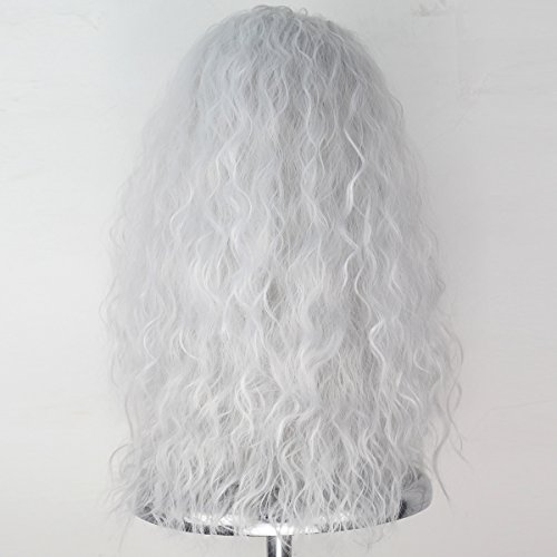 Long Grey Witch Wig for Halloween Cosplay