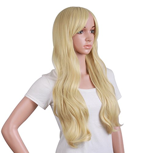 Blonde 20" Curly Fashion Wig for Halloween