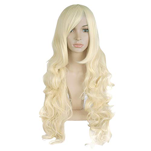 Light Blonde Spiral Curly Cosplay Wig 32