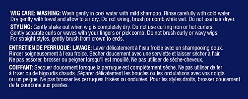 Black/Silver Rockin' Diva Wig with Tinsel