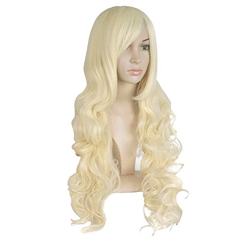Light Blonde Spiral Curly Cosplay Wig 32
