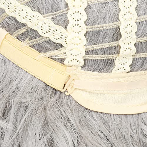 Long Grey Witch Wig for Halloween Cosplay